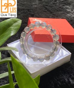 Vòng tay phong thủy đá Mặt Trăng Xám hợp với Mệnh Kim và Mệnh Thủy - 10 ly